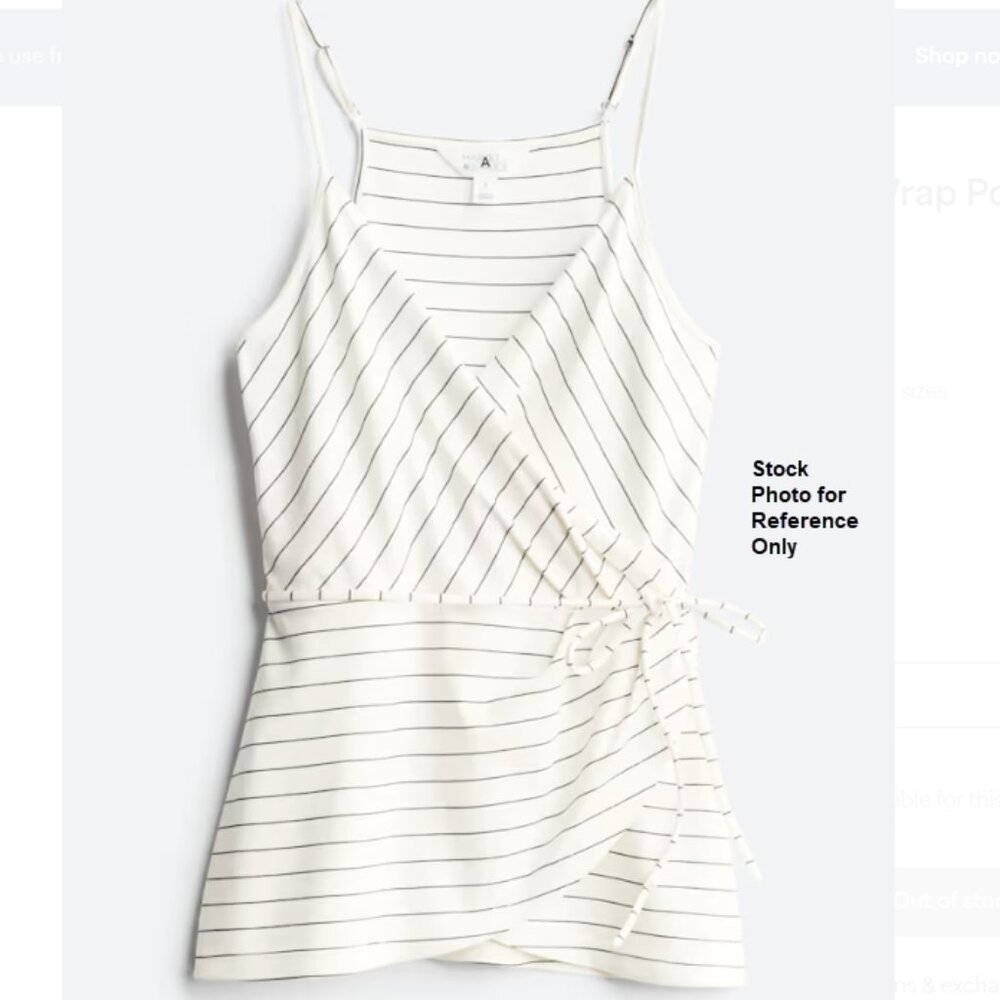 Market & Spruce Vinnea Faux Wrap Ponte Knit Top